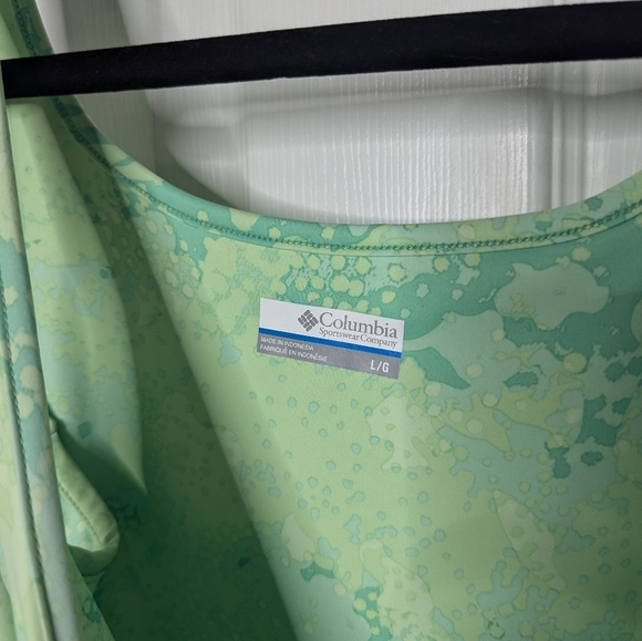 New Columbia PFG Freezer III Dress Womens Large Green Crew Neck Pullover UPF 50 - Picture 4 of 5